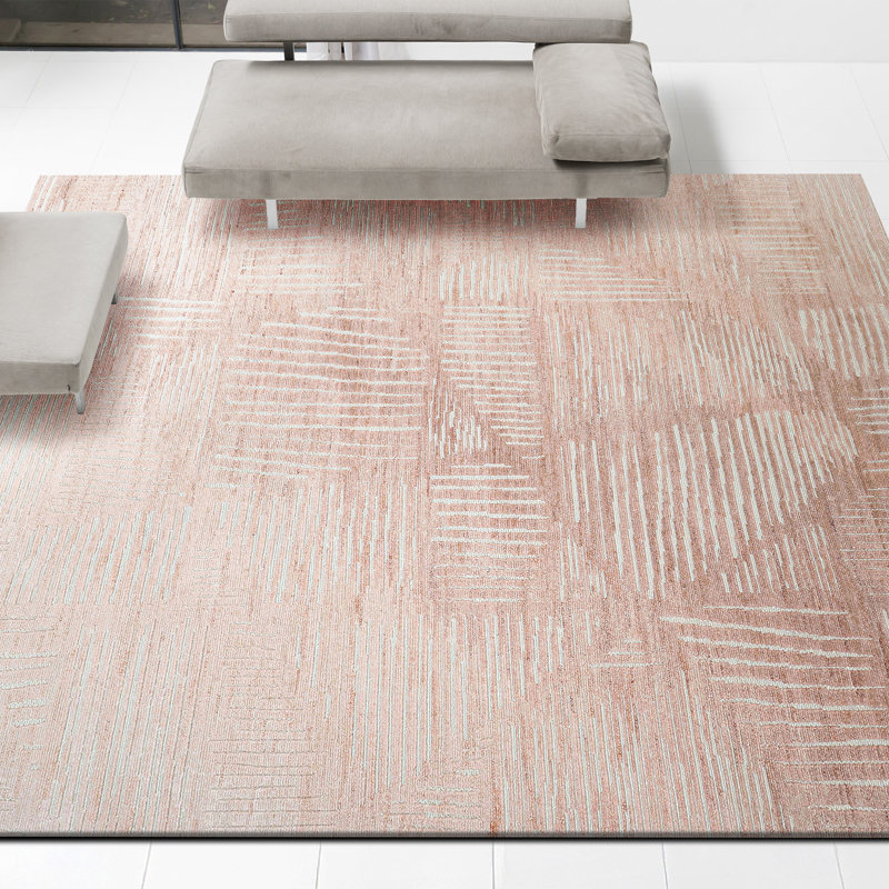 Handmade Wool Area Rug, Rectangle 10' x 14'