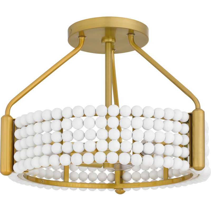 Plafonnier semi-encastré 3 lumières Krenek
