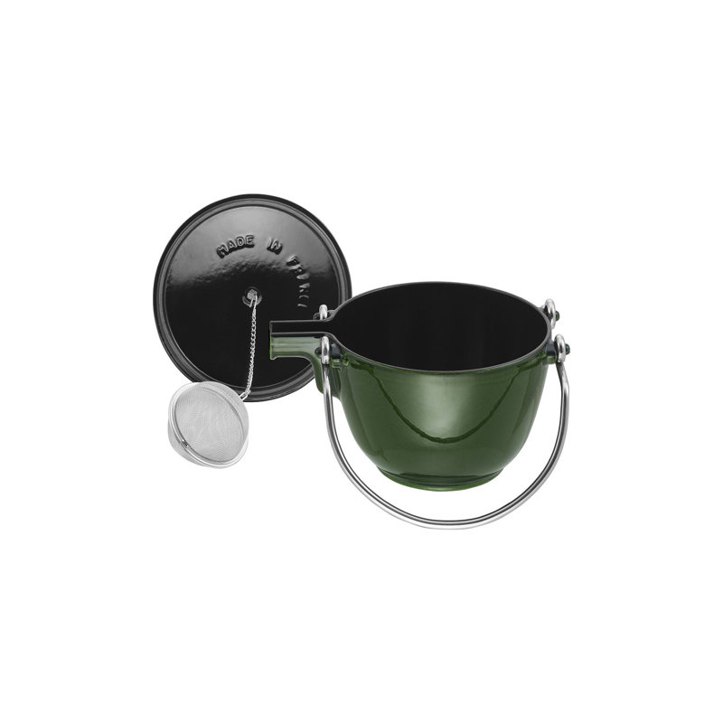 Bouilloire ronde en fonte 1,22 pte Staub, Basilic