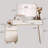 Cream Style White Dressing Table with Drawers and Extendable Feature