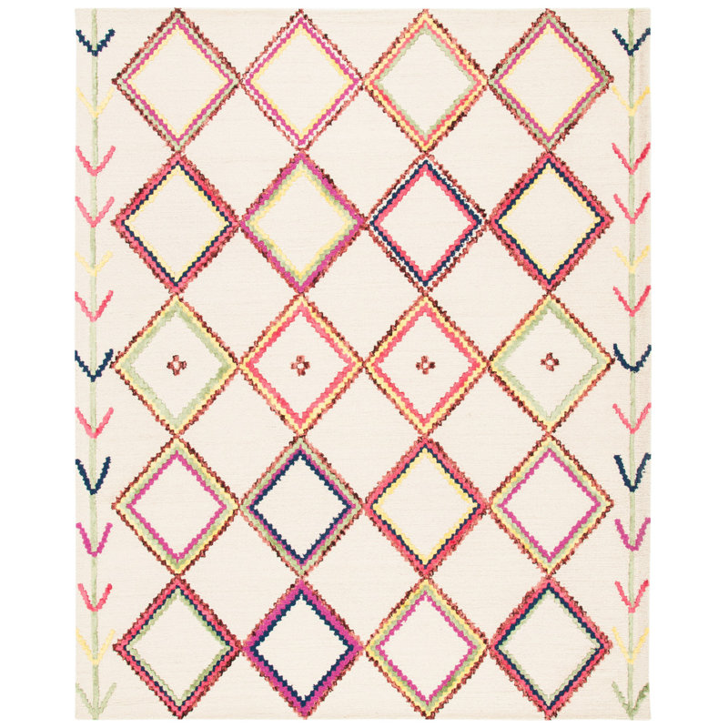 Tapis en laine touffeté à la main Derose, Rectangle 6 pi x 9 pi