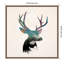 «Stag Double Exposure Wildlife Art I» par Circle Art Group, reproduction d'art sur toile encadrée-1713646344
