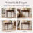  Traditional 39.4" Solid Wood Console Table with Drawer