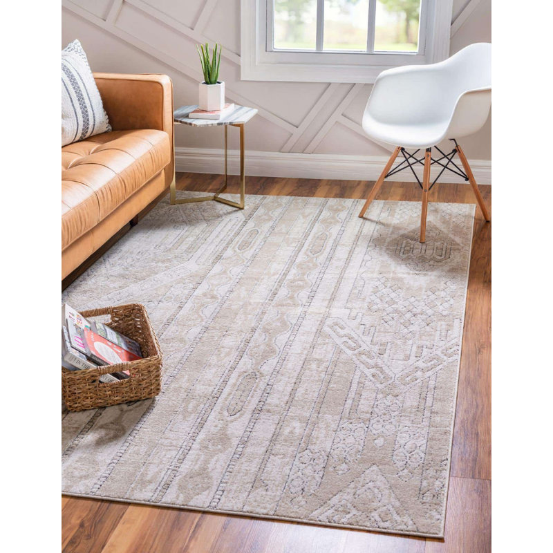 Wenden Ikat Indoor Rug, Rectangle 7' x 10'
