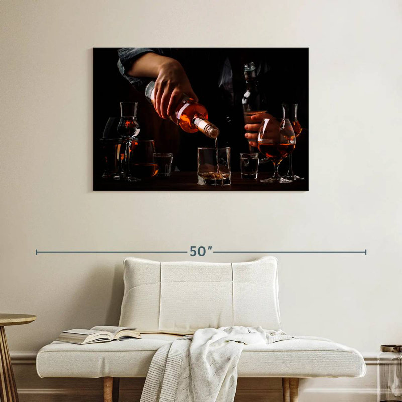 Yarlin Bartender Pouring Drinks, 26" H x 39" W