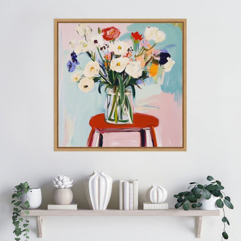 Pure Petals No. 1 par Trafalgar, reproduction d'art sur toile encadrée, 22 X 22