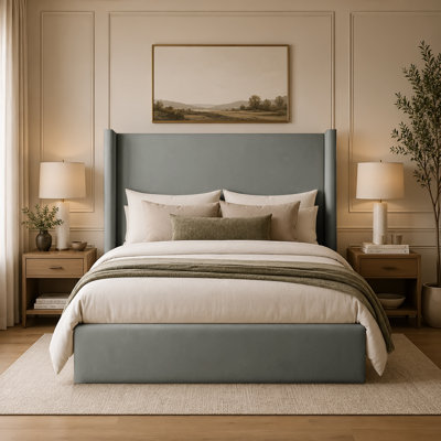 Upholstered Velvet Bed