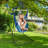 Sorbus Hammock Chair With Stand Adjustable in Blue