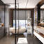armoire de rangement en lin en bambou-804059760