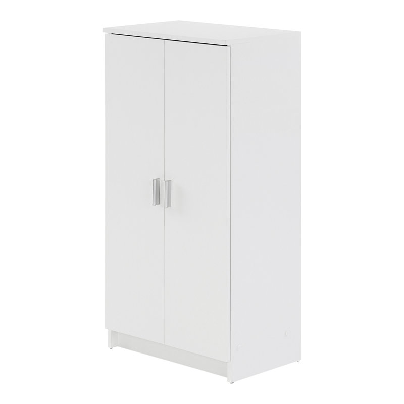 Shoes 21 Pair Shoe Storage Cabinet, Pearl White