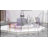 Belle Epoque Modern Dining Chair – Upholstered Armless Seat with Plastic Legs-20104311