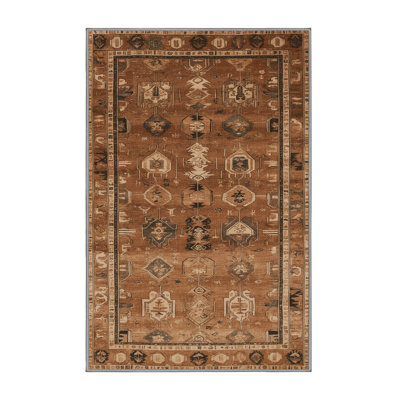 Machine Washable Turkish Brown Area Rug