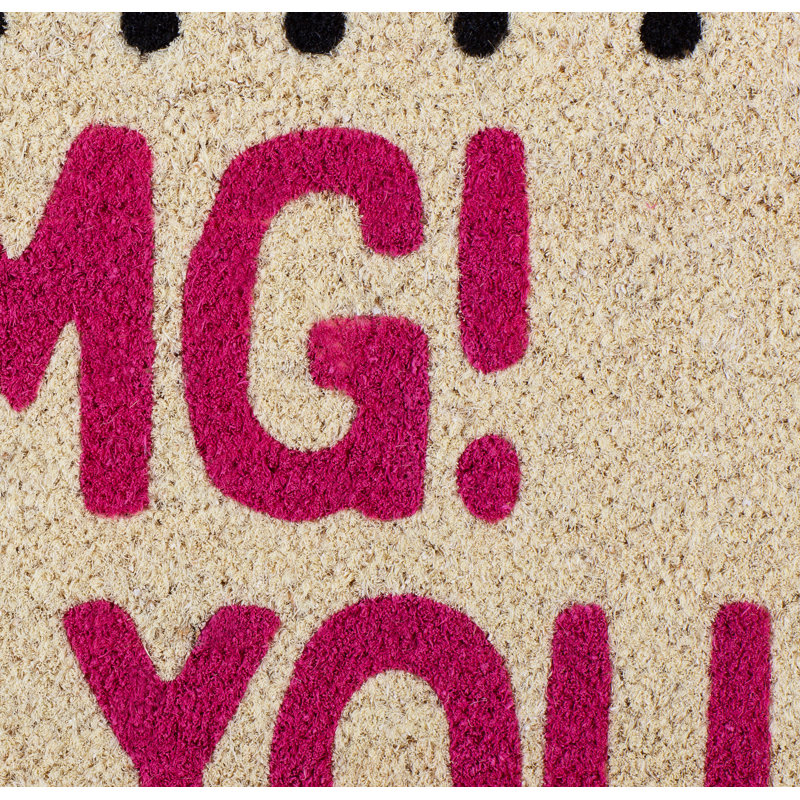 Brenna Non-Slip Polka Dots Indoor Doormat