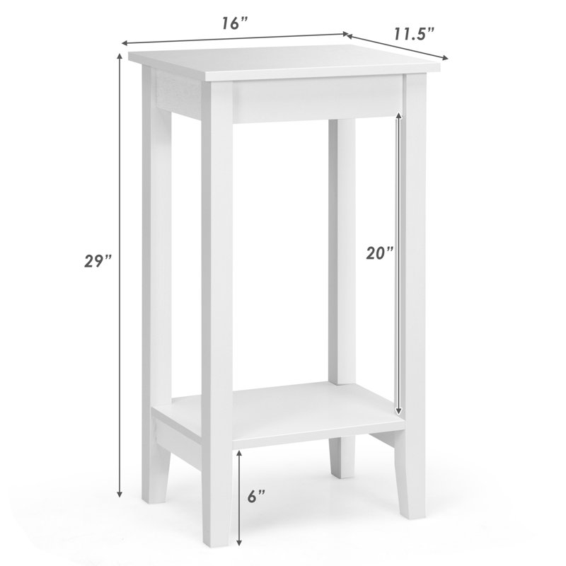 End Table, White