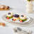 3 piece oval stoneware serving platter set,16in/14.7in/13.5in