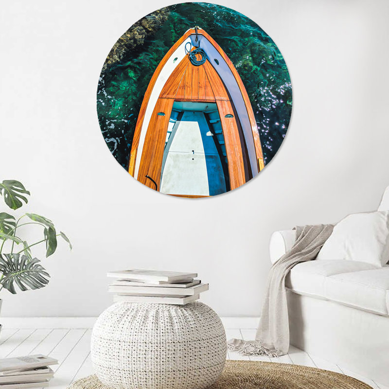 Bowriding Print, 36" H x 36" W x 1.5" D, Aluminum
