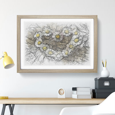 Daisy Heart Chain - Picture Frame Painting