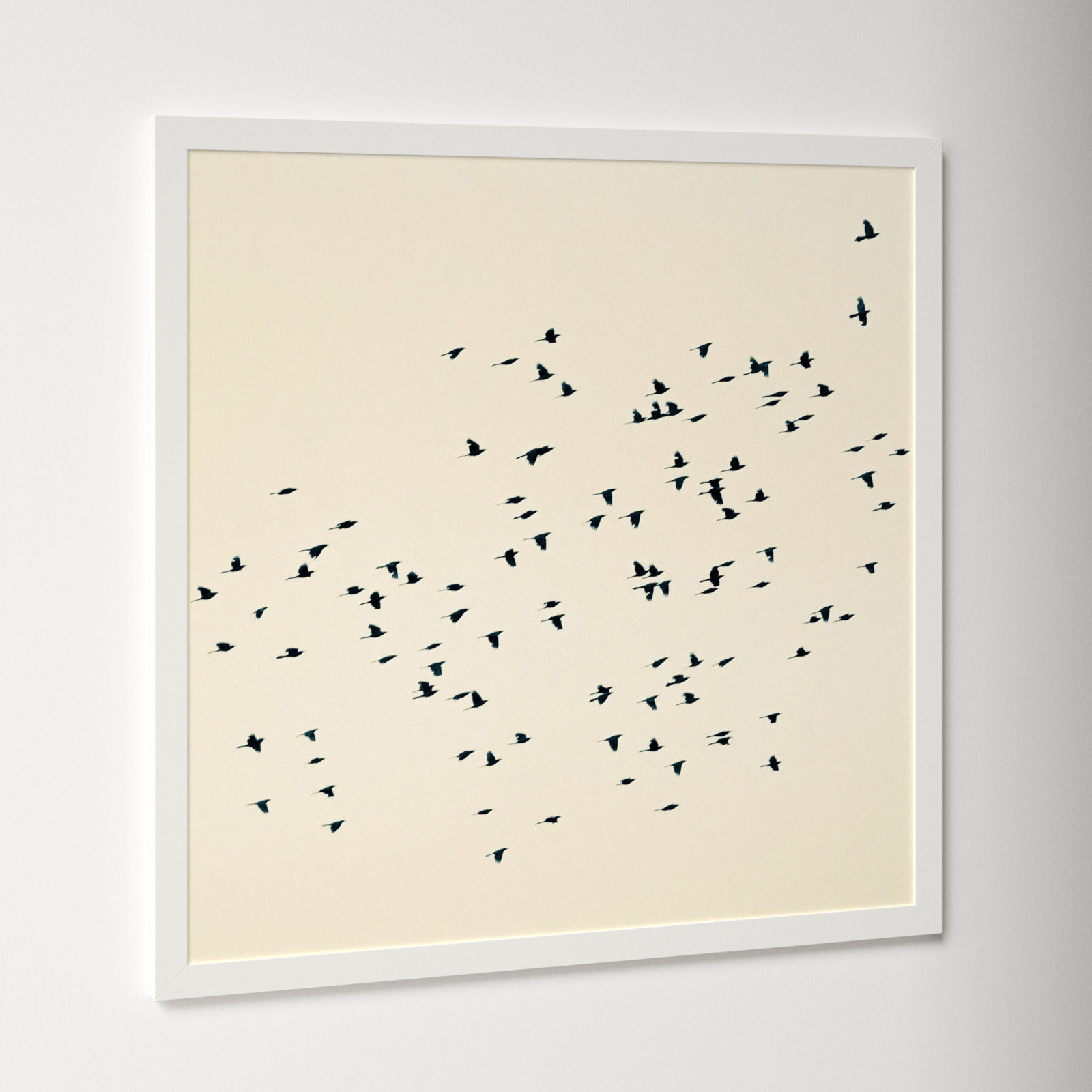 Soaring by Peter Dušek, White, 36" H x 36" W x 1.25" D
