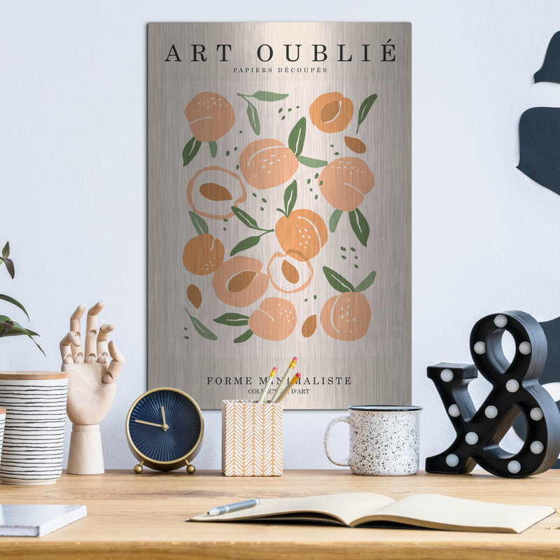 Mur de métal «Peachy» par Design Fabrikken, H 16 po x l 12 po