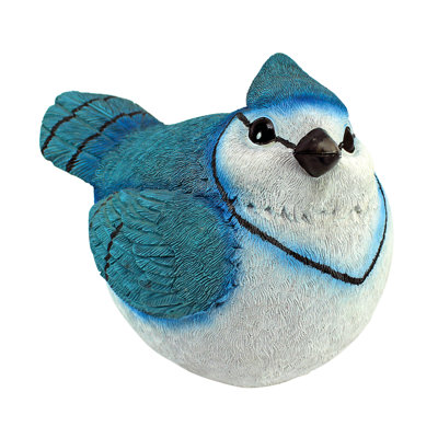 Burly Blue Jay Bird Statue