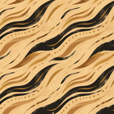 Papier peint auto-adhésif amovible à motif de papier peint à imprimé tigré brun avec adhésif pelez et collez 24 po x 118 po