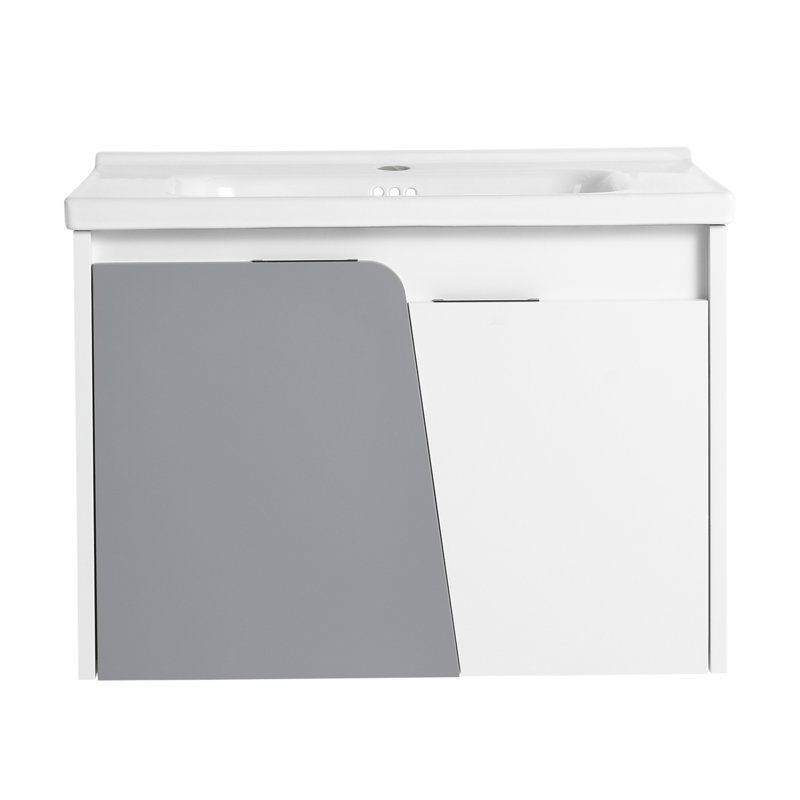 69 27.8'' Wall Mounted Single Bathroom Vanity Base Only, White
