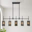 Shoshoni 5-Light 45.3"W Oversized Kitchen Island Modern Linear Chandelier
