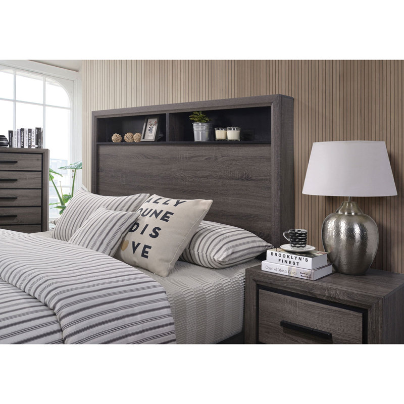 Jehova Bookcase Storage Bed, King
