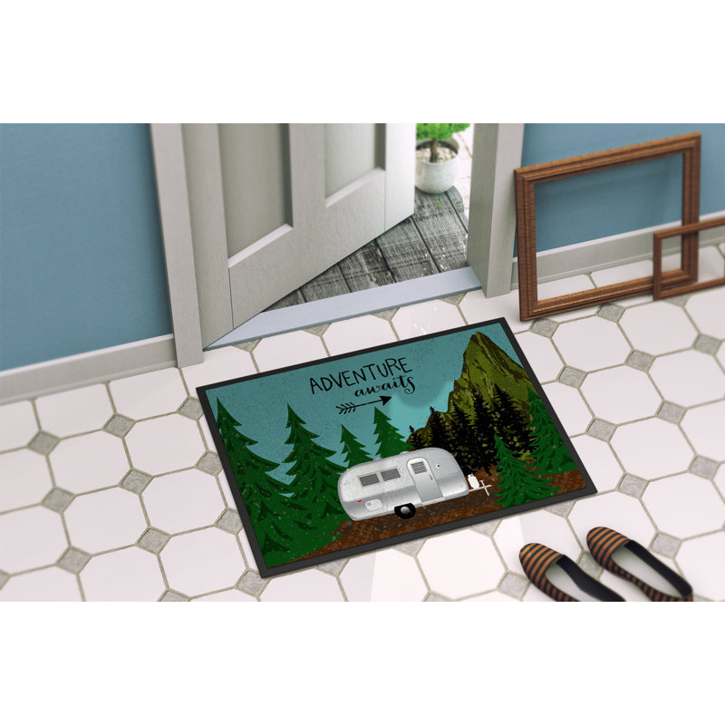Adventure attend le 27 po x 18 po tapis de porte extérieur antidérapant Holloway