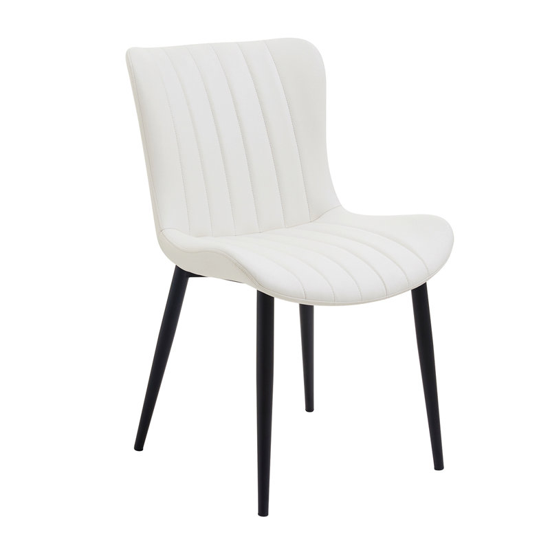 Ensemble de 2 chaises de salle à manger: chaises d'appoint modernes de style Mid-Century pour la cuisine, la salle à manger, le salon et la réception