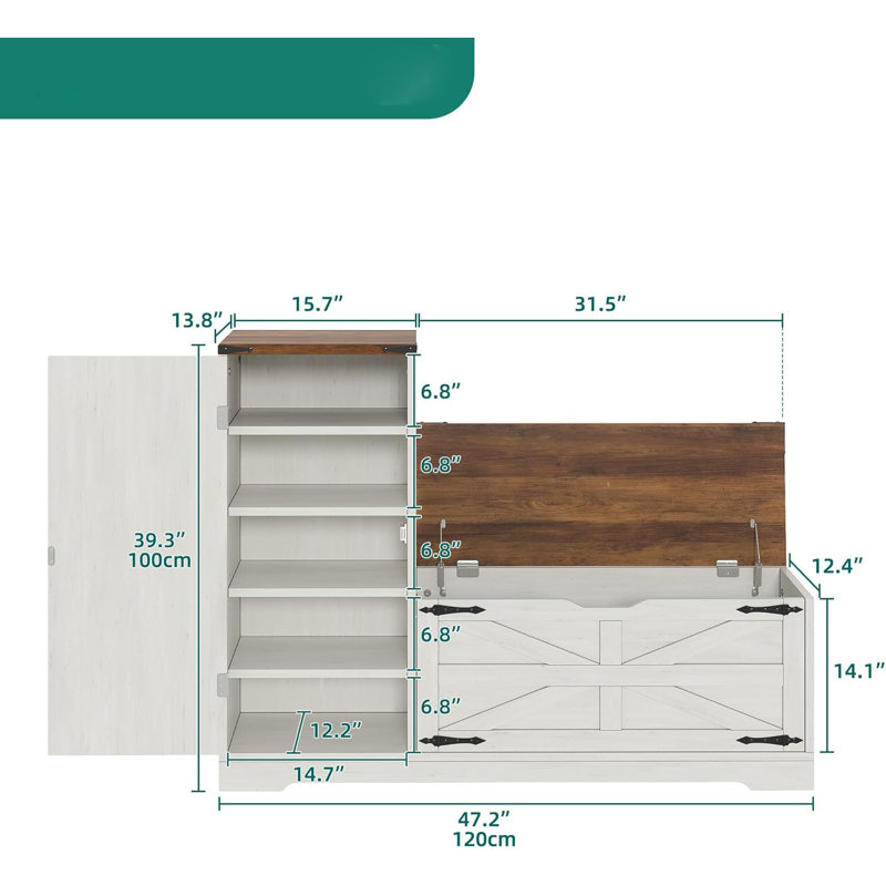 Shoe Cabinet With Bench
