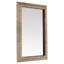Gaborone Rectangle Leather Mirror