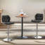 Begajeta Two Adjustable Height Bar Stools, Swivel Stool, Vegan Leather, Kitchen Dining Chair-177512712