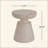 Outdoor/Indoor Lightweight Concrete Side Table-1755700711