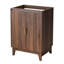 Armoire de lavabo en noyer sans lavabo