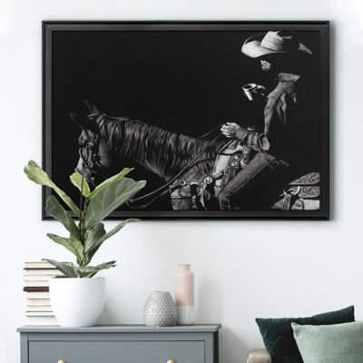 " Cowboy Scratchboard I "
