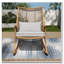 Chaise berçante d'extérieur en rotin PE