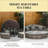 Stylish Convertible Patio Furniture Set,Outdoor Furniture Conversation Sets,4 Piece Round Rattan Daybed-625740613-625740617