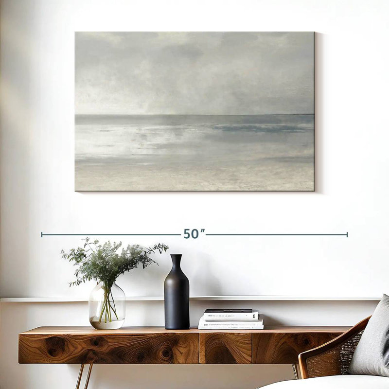 Paysage marin pastel II B, H 26 po x l 39 po