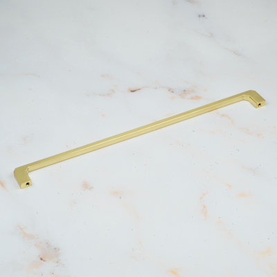 Brushed Brass Angled End D-Bar Handles
