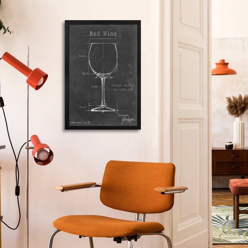 «Barware Blueprint III», affiche encadrée de qualité supérieure par Ethan Harper, H 32 po x l 24 po