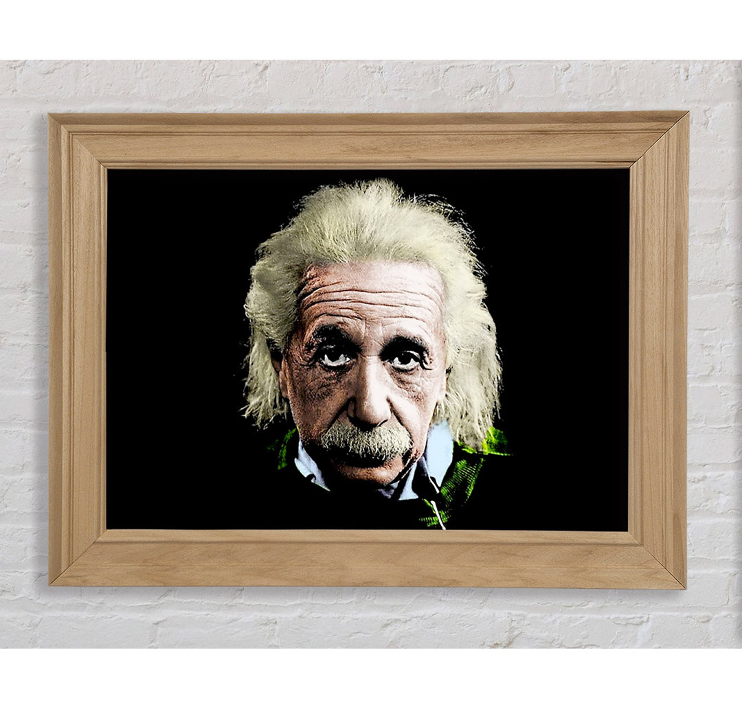 Albert Einstein Retro Farben - Druck