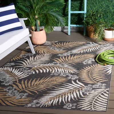Tapis d'intérieur / extérieur à motif floral Candleick Sunrise Performance