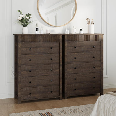 Commode 3 tiroirs pour table de chevet, commode en bois, table de bout cannelée, rangement pour le salon, le couloir et le vestibule