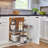 Rev-A-Shelf 18" Pullout Side Mount Two-Tier Kitchen Cabinet Organizer