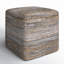 Frisco 18" Wide Square Pouf Ottoman