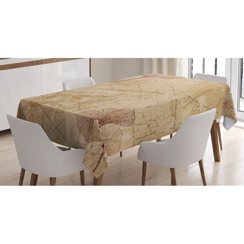Ginkgo Leaves Tablecloth, 70" L x 52" W