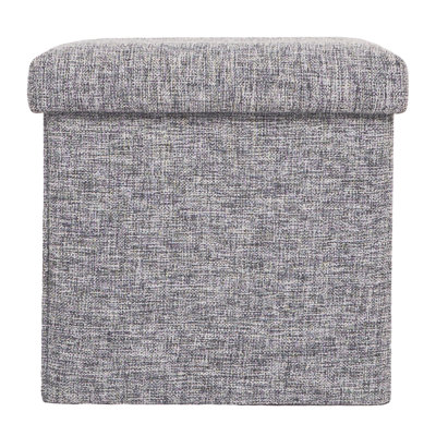Repose-pieds carré de 11,75 po de large avec rangement