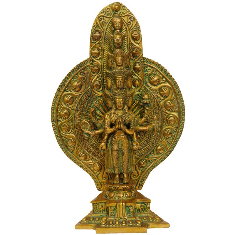 Divinité bouddhiste tibétaine à onze têtes Avalokiteshvara