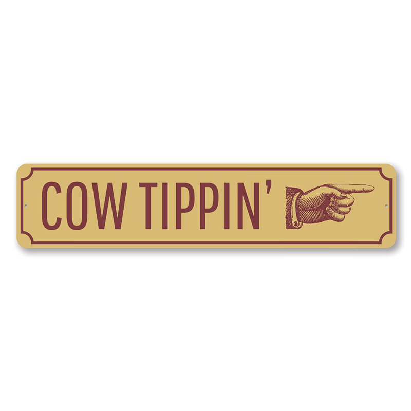 Plaque de vache en aluminium, H 4 po x l 18 po x P 0,04 po